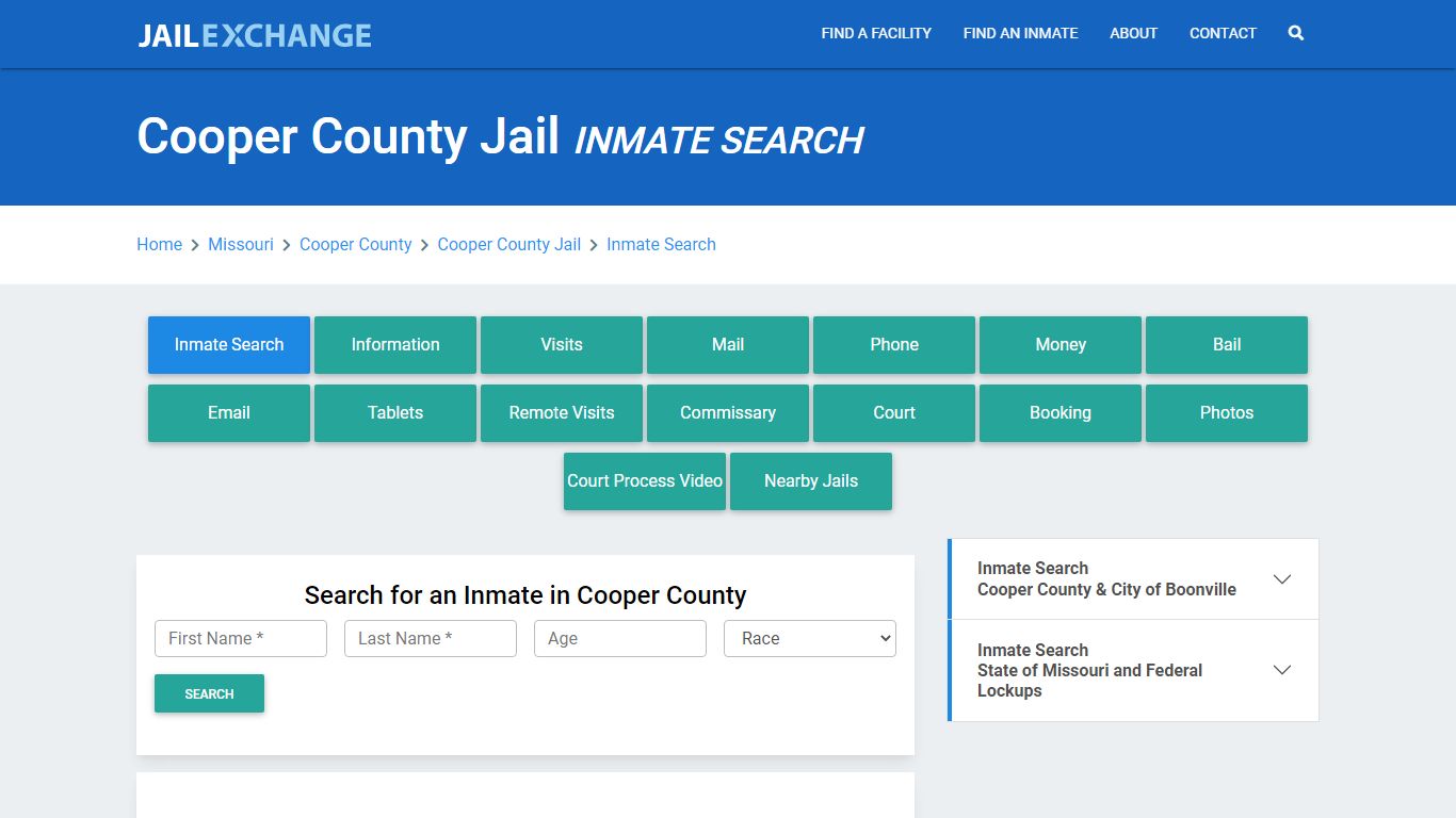 Cooper County Jail, MO Inmate Search: Roster & Mugshots